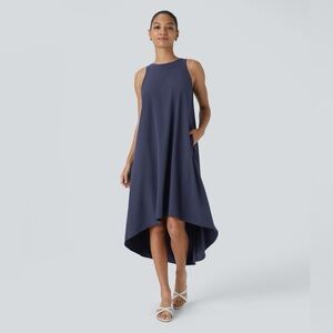 HALARA Midnight Blue High Low Dress